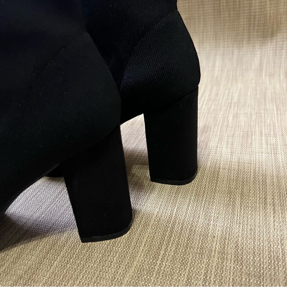 MIA Kaya Black Platform Sock Booties Women's Black Size 8.5 - Picture 5 of 13